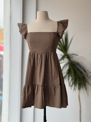 Reformation Jeune Plaid-Check Mini Dress, 4