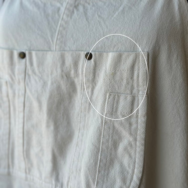 The Great AS IS Ecru Short Overalls - couple marks, 2/Medium