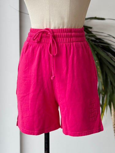 Frankies Bikinis NWT Burl Sweat Shorts in Pink, Small