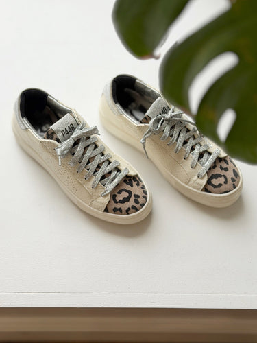 P448 Thea Platform Leopard Sneakers, 38