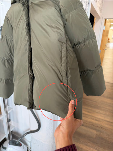 Jenni Kayne AS IS Green Resistant Down Puffer Jacket, Medium
