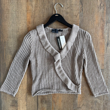 Asos Knit Ruffle Top, small