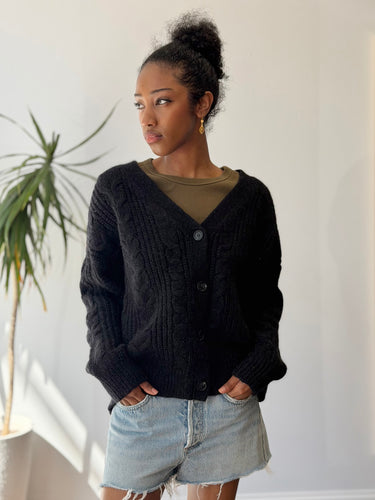 Jenni Kayne AS IS Cable Cocoon Cardigan - slightly shrunk, XSmall