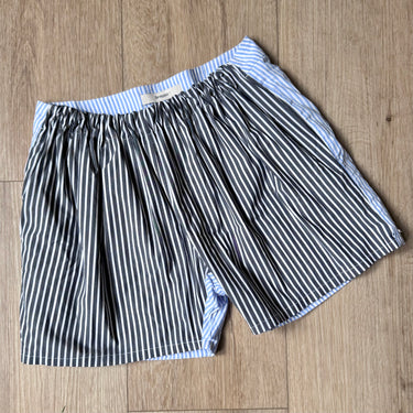 Brogger Striped Organic Cotton Shorts, Small