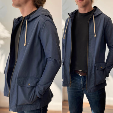 Taylor Stitch Blue Rain Jacket, Men's XSmall