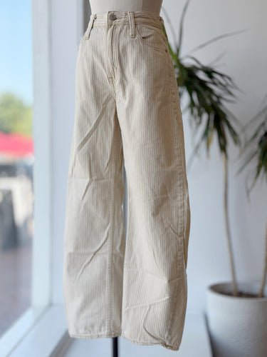 Gap Neutral Stripe Barrel Jeans, 27