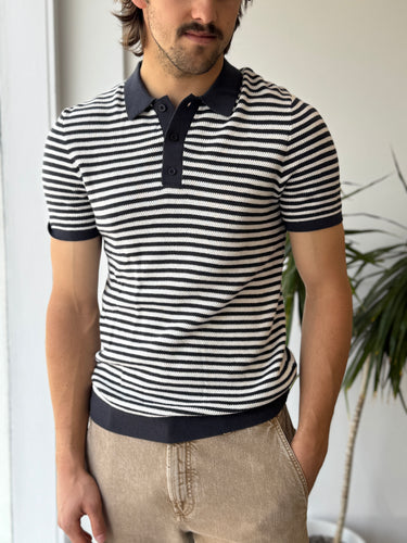 ONIA Cotton Textured Knit Polo, Men's Small