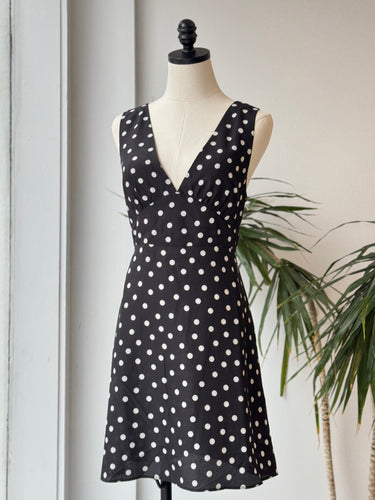 Ciao Lucia NWT Manolo Dress in Black Polka Dot, Large