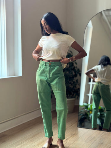 Big Bud Press AS IS Green Pencil Pants- some marks, XS