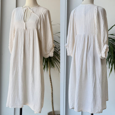 Daughters of India AS IS Gauzy Ivory Kyra Dress, XSmall