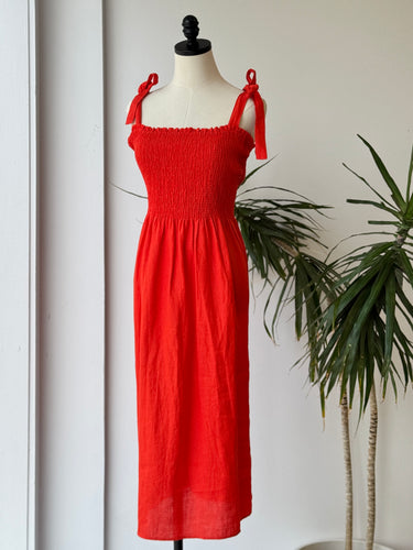 Wilfred NWT Golden Hour Linen in Poppy Red, Large