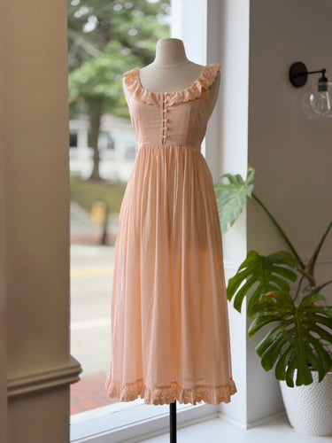 Kara Thoms The Renee Dress in Faded Peach, XSmall