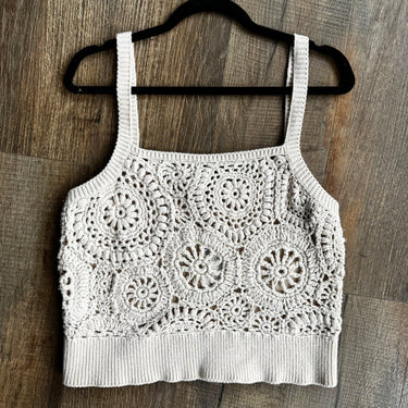 J.Crew Crochet Tank Top, Large