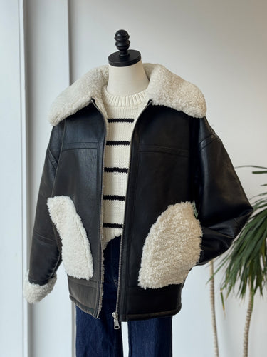 Apparis Catalina Faux Leather Coat, Small