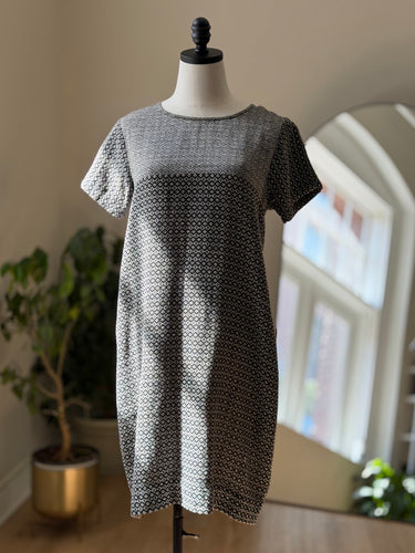 Ace & Jig Black + White Patterned Dress, medium