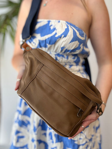 Parker Thatch Cross Your Heart Sling in Tan