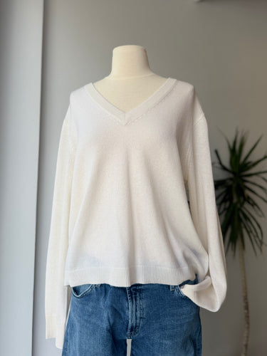 Jenni Kayne NWT Ivory Flynn Cashmere Sweater, Medium