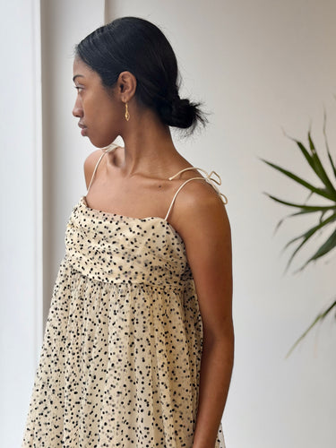 Reformation NWT Catarina Dress in Cream Dot, 6