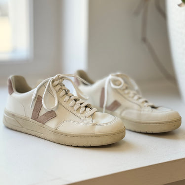 Veja V-12 White Sneakers, 39