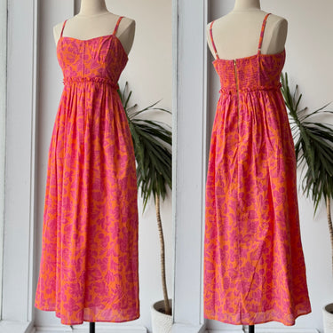 Banjana NWT Phoebe Dress in Nectarine, Small