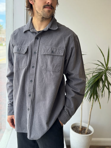 LL Bean Grey Chamois Shirt, Men's XLarge