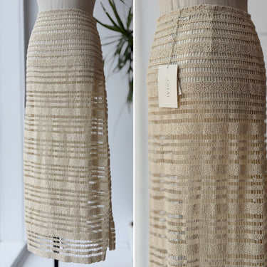 The Great NWT The Pedestal Skirt in Cream, 1/Small