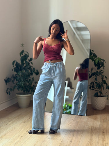 Rag & Bone Chambray Pullon Pants, XSmall