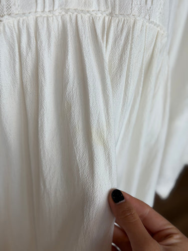 Meadows White Dress, free size
