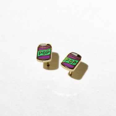 Soda Pop Enamel Stud Earrings