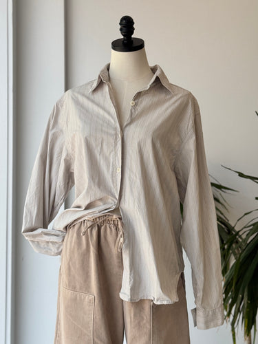 OZMA Marcie Stripe Button Up in Isla Stripe, M/L