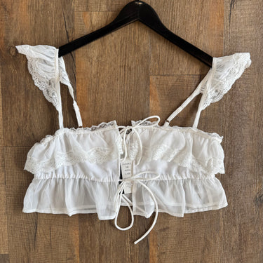 Miss Selfridge White Lace Top, US 4