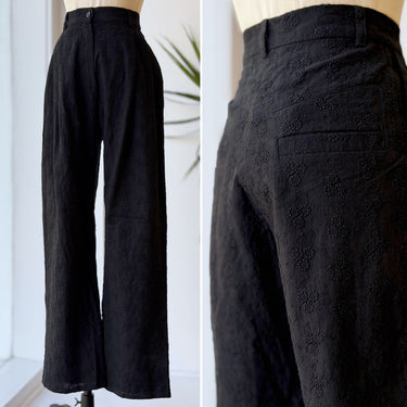 Naya Rea Tania Embroidered Trousers Black Pants NWT Retail $395, XLarge