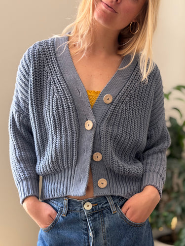 Babaa No 18 Cardigan Mini Midnight Ocean, One Size