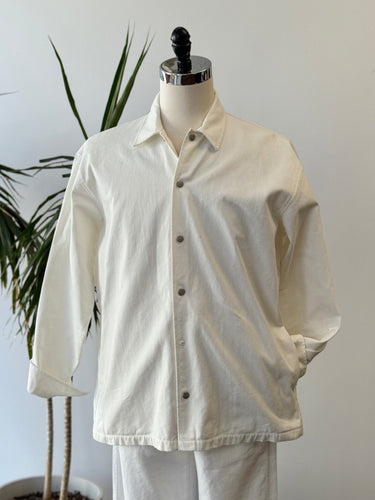 Closed Organic Cotton White Denim Jacket - AS IS, Mens Medium
