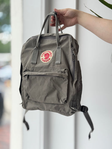 Fjall Raven Gray Kanken Backpack