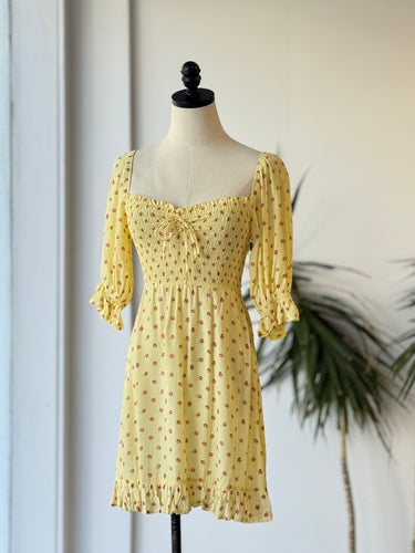 Faithfull The Brand Sage Mini Dress in Santa Maria Floral, US 4