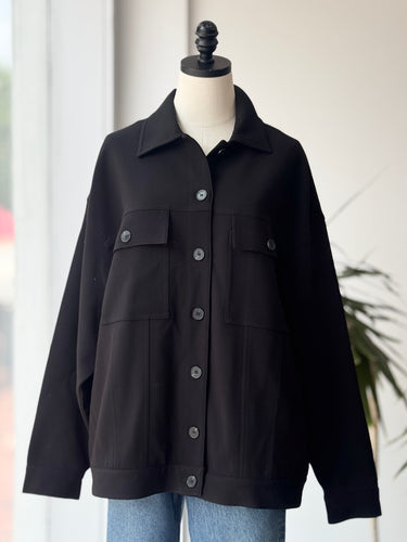 DISSH NWT Jil Black Tailored Trucker Jacket, US 10