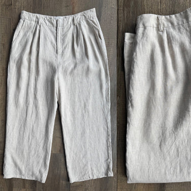 Dissh Oat Linen Pants, US 12