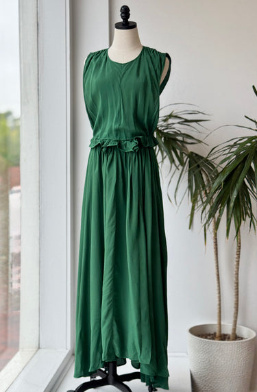 Caron Callahan Lilly Dress in Bottle Green, XSmall