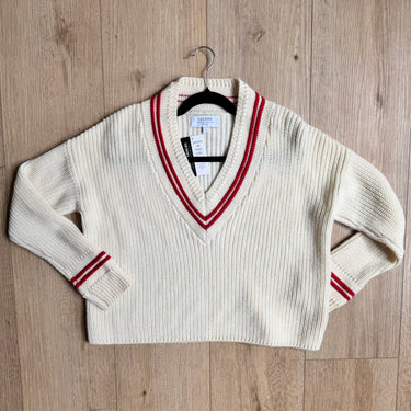 La Ligne 100% Merino Wool Varsity Sweater, Large