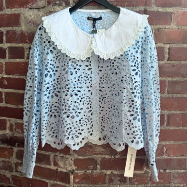 Maje NWT Guipure Collared Blouse, 2