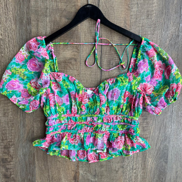 ASTR Floral Blouse, Medium