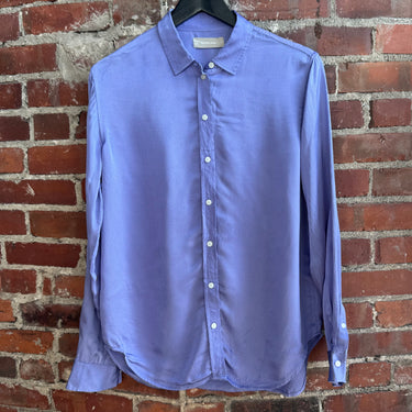 Everlane Purple Satin Texture Button Up, 4