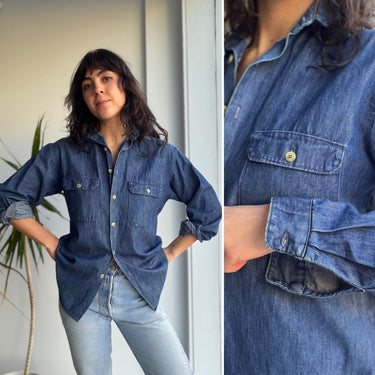 CP Shades Vintage Denim Button Up Shirt, Small