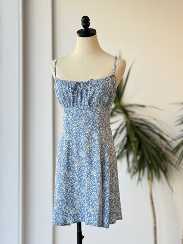 Reformation Felix Blue Floral Dress, 8
