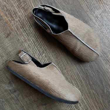 Maguire Calf Hair Clogs, 38