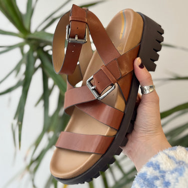 Sam Edelman Brown Strappy Sandals, 8