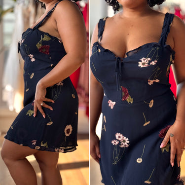 Reformation Altered Straps Mini Dress, 12 P