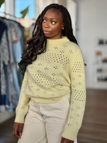 Anine Bing Limoncello Sweater, Medium
