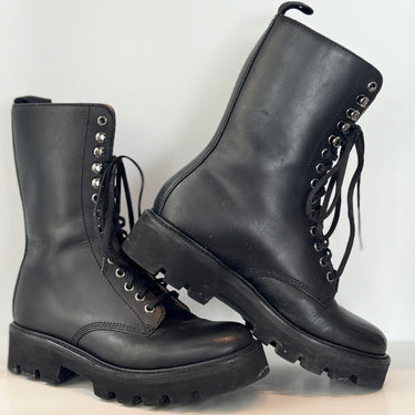 Grenson Arden Leather Lace Up Boots, US 8.5
